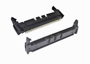 Conector encoberto de alta temperatura do encabeçamento 2,54 Pin do passo 60 do milímetro 180 graus