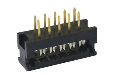 Materiais masculinos do contato do chapeamento do ouro/lata do conector fêmea do Pin Idc do encabeçamento 10