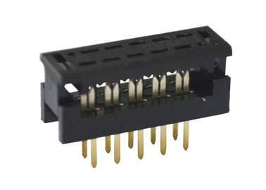 Materiais masculinos do contato do chapeamento do ouro/lata do conector fêmea do Pin Idc do encabeçamento 10