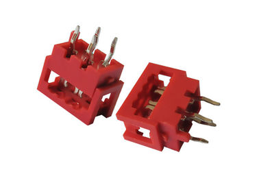 1,27 milímetros de fio masculino do encabeçamento do Pin do conector 4 do passo IDC para embarcar o soquete de IDC