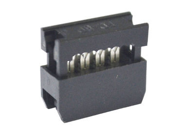 8 material fêmea dos conectores de fita 2.54mm da placa de circuito do fio do Pin IDC PBT