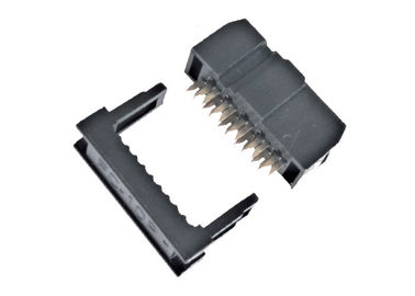 Conectores de cabo fêmeas pretos da fita do computador do encabeçamento do conector 2.54mm de IDC