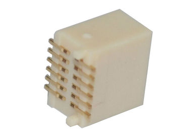 Conector masculino 180° do encabeçamento do contato de bronze vertical do conector de Smt BTB da montagem