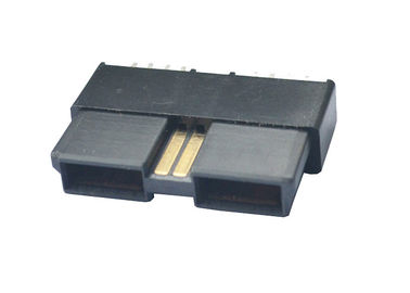 placa de 1000M Ohm PA6T PBT ao preto vertical do material de Seat LCP do conector da placa