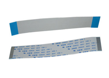 18 cabo liso personalizado 1.0mm do Pin FPC um tipo material chapeado lata do contato