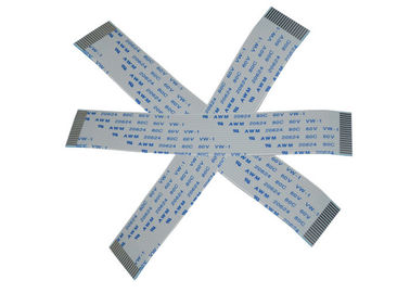 18 cabo liso personalizado 1.0mm do Pin FPC um tipo material chapeado lata do contato
