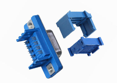 Azul 2.77mm tipo tipo reto de 9 Pin D do soquete do DP da solda do conector fêmea