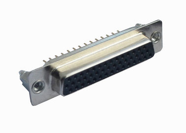 Tipo material ISO9001 de 44 Pin D da fileira PBT do dobro do conector fêmea aprovado
