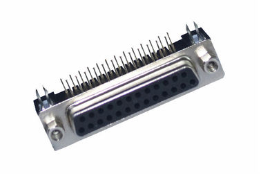 Tipo tipo reto fêmea do DB D do Pin do preto 25 do Dr. do soquete do DP da solda do conector