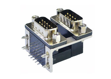Dois tipo homem do Pin D do conector 9 do SUB da fileira D para manches do jogo de computador