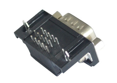 Resistência de contato máxima reta masculina personalizada do conector do SUB do DB D de 15 Pin