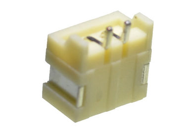 Cor terminal do branco do conector do alojamento do Pin do único conector 2 da bolacha da fileira