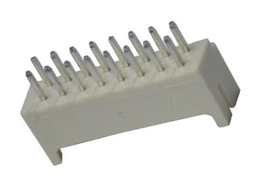Conector dobro da bolacha da barra da fileira PBT, encabeçamento de bronze da fêmea do Pin do contato 16