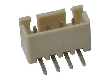 Branco fêmea do conector do encabeçamento do ângulo direito do encabeçamento do Pin da bolacha 4 do chapeamento de ouro