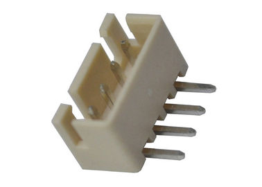 Branco fêmea do conector do encabeçamento do ângulo direito do encabeçamento do Pin da bolacha 4 do chapeamento de ouro