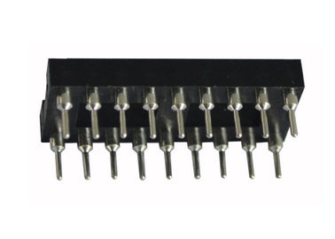 Conector redondo do encabeçamento do Pin reto do soquete 18P do furo 2.54mm IC 180 graus