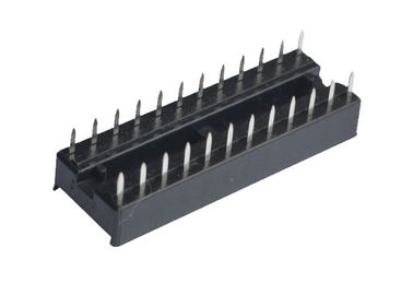 Soquete reto 2.54mm do circuito integrado do furo quadrado 24 conectores de Pin