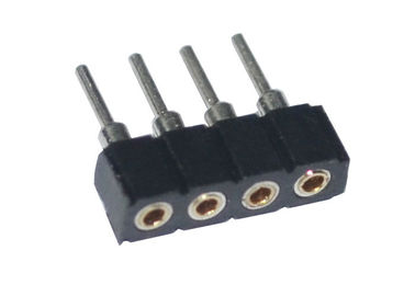 do encabeçamento redondo do Pin da fêmea do Pin 1x4 placa plástica para embarcar o encabeçamento 1.27mm do Pin