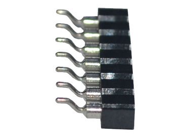 Tipo passo de SMT da fileira 2.54mm do conector redondo do encabeçamento do Pin da fêmea único horizontal