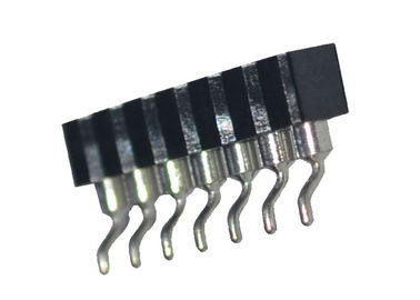 Tipo passo de SMT da fileira 2.54mm do conector redondo do encabeçamento do Pin da fêmea único horizontal