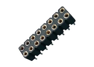 Feito à máquina em volta do MERGULHO fêmea PPS 2.54mm 180° UL94V 0 do conector do encabeçamento do Pin