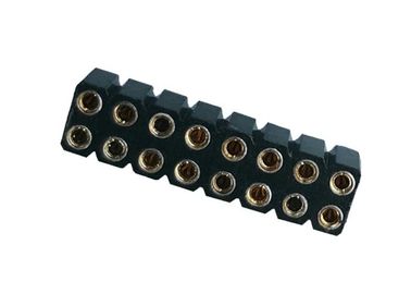 Feito à máquina em volta do MERGULHO fêmea PPS 2.54mm 180° UL94V 0 do conector do encabeçamento do Pin
