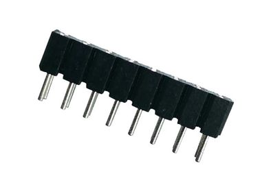 Feito à máquina em volta do MERGULHO fêmea PPS 2.54mm 180° UL94V 0 do conector do encabeçamento do Pin