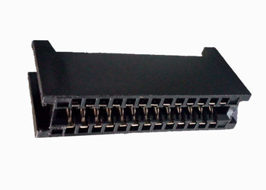 Fio fêmea de Idc do encabeçamento de 26 Pin para embarcar o tipo de cabo preto da imprensa do conector de 60V