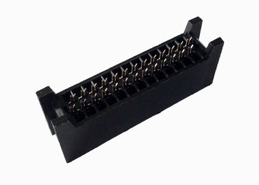 Fio fêmea de Idc do encabeçamento de 26 Pin para embarcar o tipo de cabo preto da imprensa do conector de 60V