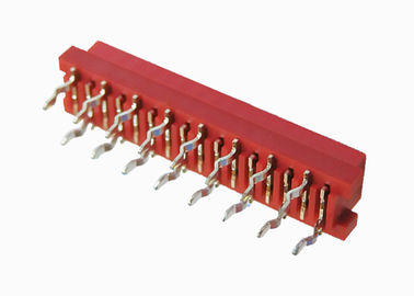 Do conector vermelho 16 do deslocamento da isolação de PBT passo fêmea do encabeçamento 2.54mm do Pin