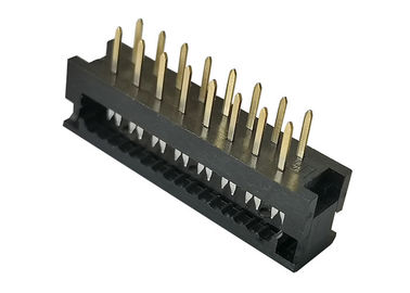 2.54mm da C.A. 16 do Pin IDC do conector tensão de funcionamento do encabeçamento do UL 94V 0 60V masculina/C.C.