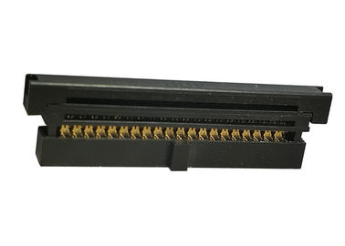 Três fio do conector 1.27mm do estilo IDC da parte para embarcar o contato do bronze de fósforo