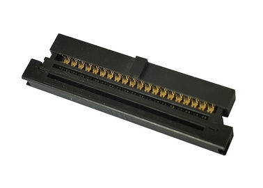 Três fio do conector 1.27mm do estilo IDC da parte para embarcar o contato do bronze de fósforo