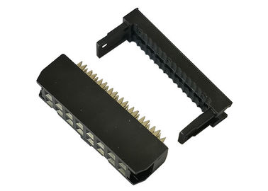 16 terminação de solda fêmea dos conectores de fita 2.54mm da placa de circuito do fio do Pin IDC