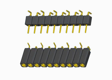 do encabeçamento redondo do Pin da fêmea de 2.54mm tipo masculino e fêmea da única fileira dos encabeçamentos de SMT