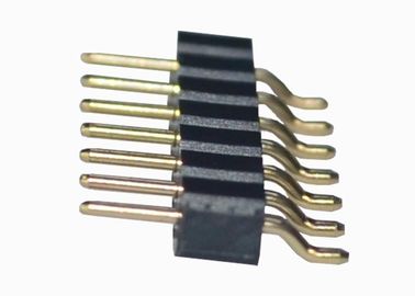 Montagem vertical SMT do Pin fileira masculina redonda horizontal 6 do conector do encabeçamento da única
