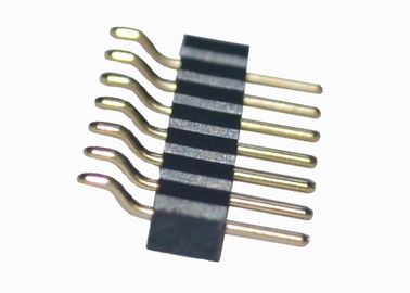 Montagem vertical SMT do Pin fileira masculina redonda horizontal 6 do conector do encabeçamento da única