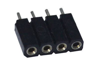 Tensão de Withstand fêmea reta 500 V do conector do encabeçamento do PWB da única fileira