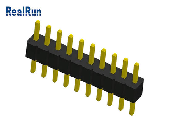 conector do encabeçamento da fileira do Pin PA6T 0.75A do passo 10 de 1.0mm único