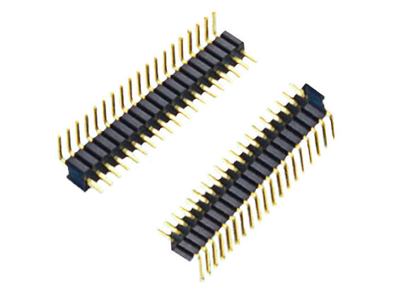 Conector do encabeçamento do ângulo direito do passo 10P de PA6T 1.0mm
