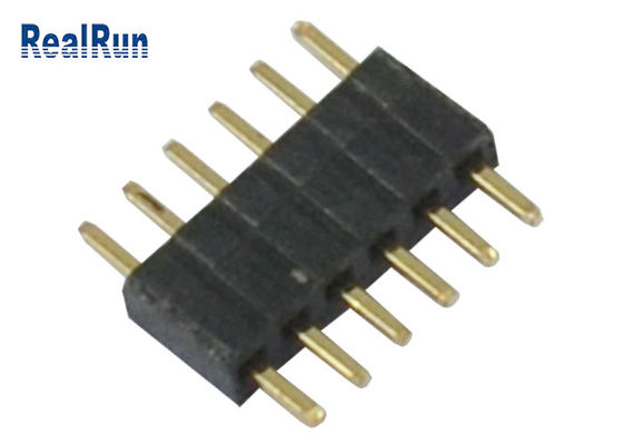 6 Pin 0.75A Pin Header Connector do passo 1*6 da posição 1.0mm