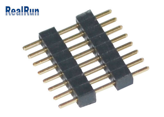 1*8 Pin empilhável PA6T 1.0mm através do conector do encabeçamento do furo