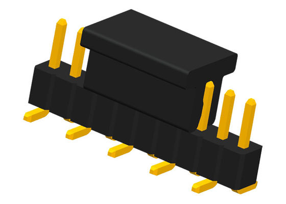 conector masculino do encabeçamento de 1.0mm 1x10 único Row10P com TAMPÃO