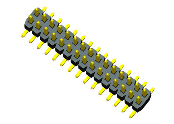 fileira dupla SMT Pin Header 0.75A do passo de 1.0mm com cargo do lugar