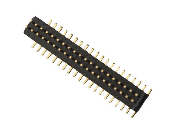 Isolador Pin Header Connector da dupla camada 40P PA6T 1.0*1.5mm