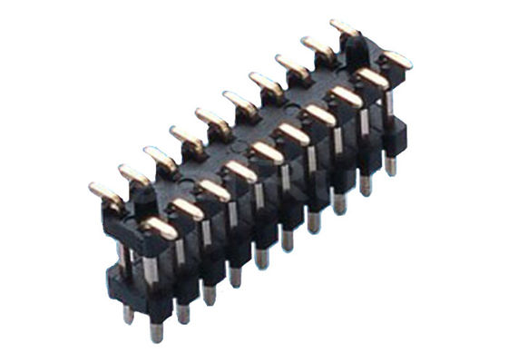 Isolador Pin Header Connector da dupla camada 40P PA6T 1.0*1.5mm