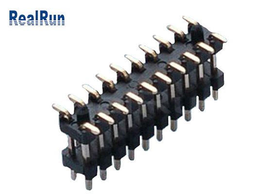 Conector duplo 0.75A do encabeçamento da fileira de SMD 100P 20 Polos 1.0*1.5mm