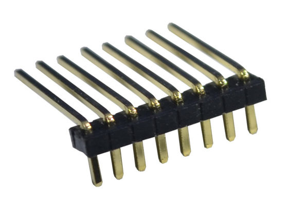 8P 90 conector masculino 500VAC do encabeçamento da altura do grau 1.0mm