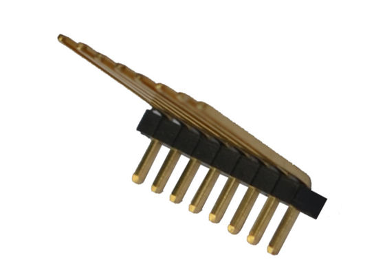 8P 90 conector masculino 500VAC do encabeçamento da altura do grau 1.0mm