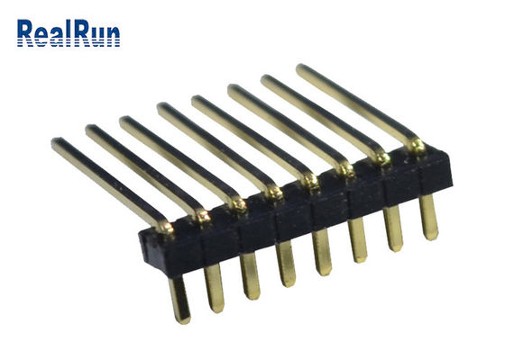 8P 90 conector masculino 500VAC do encabeçamento da altura do grau 1.0mm